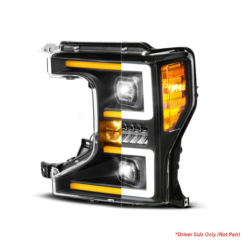 ANZO 20-22 Ford Super Duty (Halogen) Z-Series Full LED Proj Headlights SeqSig - Driver Side ONLY - Mo-Moto