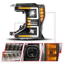 Load image into Gallery viewer, ANZO 20-22 Ford Super Duty (Halogen) Z-Series Full LED Proj Headlights SeqSig - Pass. Side ONLY - Mo-Moto