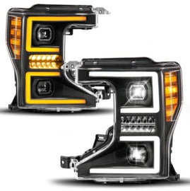 ANZO 20-22 Ford Super Duty (Halogen) Z-Series Full LED Proj Headlights SeqSig - Pass. Side ONLY - Mo-Moto