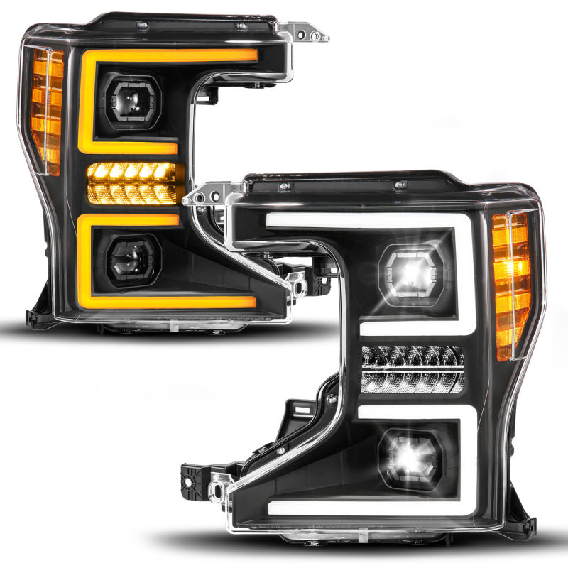 ANZO 20-22 Ford Super Duty (Halogen) Z-Series Full LED Proj Headlights SeqSig - Pass. Side ONLY - Mo-Moto