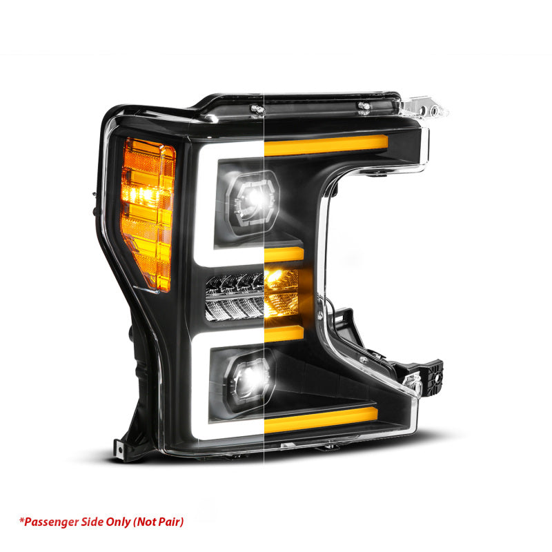 ANZO 20-22 Ford Super Duty (Halogen) Z-Series Full LED Proj Headlights SeqSig - Pass. Side ONLY - Mo-Moto