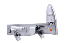 Load image into Gallery viewer, ANZO 2000-2004 Ford Excursion Euro Parking Lights Chrome w/ Amber Reflector - Mo-Moto