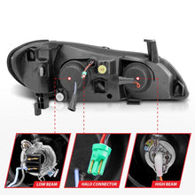 Load image into Gallery viewer, ANZO 2000-2004 Infiniti I30 Projector Headlights w/ Halo Black - Mo-Moto