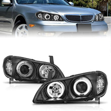 Load image into Gallery viewer, ANZO 2000-2004 Infiniti I30 Projector Headlights w/ Halo Black - Mo-Moto