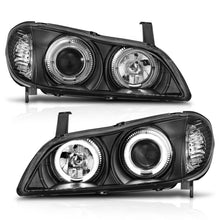 Load image into Gallery viewer, ANZO 2000-2004 Infiniti I30 Projector Headlights w/ Halo Black - Mo-Moto