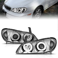 Load image into Gallery viewer, ANZO 2000-2004 Infiniti I30 Projector Headlights w/ Halo Chrome - Mo-Moto