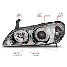 Load image into Gallery viewer, ANZO 2000-2004 Infiniti I30 Projector Headlights w/ Halo Chrome - Mo-Moto