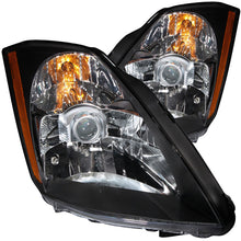 Load image into Gallery viewer, ANZO 2003-2005 Nissan 350Z Crystal Headlights Black - Mo-Moto