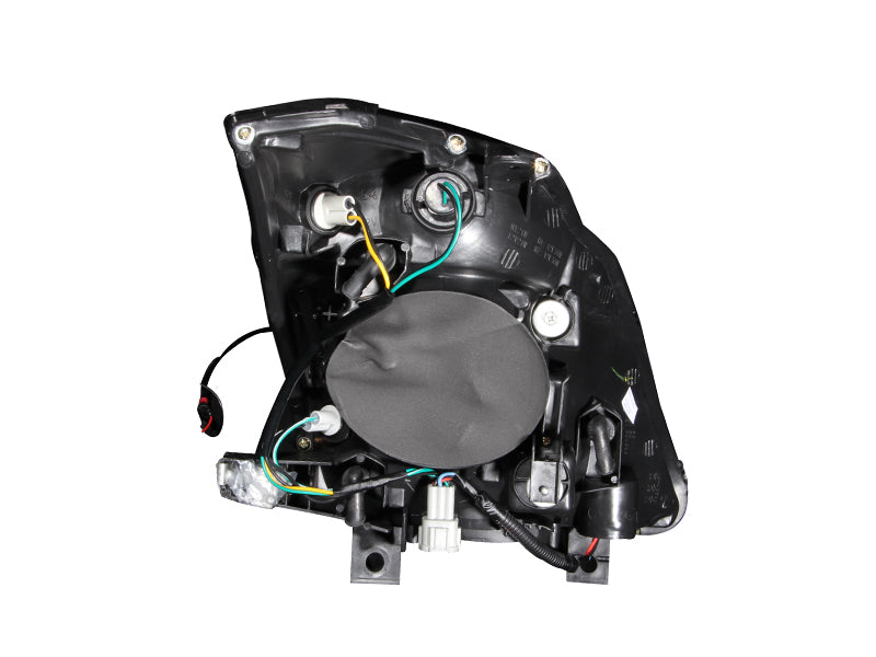 ANZO 2003-2005 Nissan 350Z Crystal Headlights Black - Mo-Moto