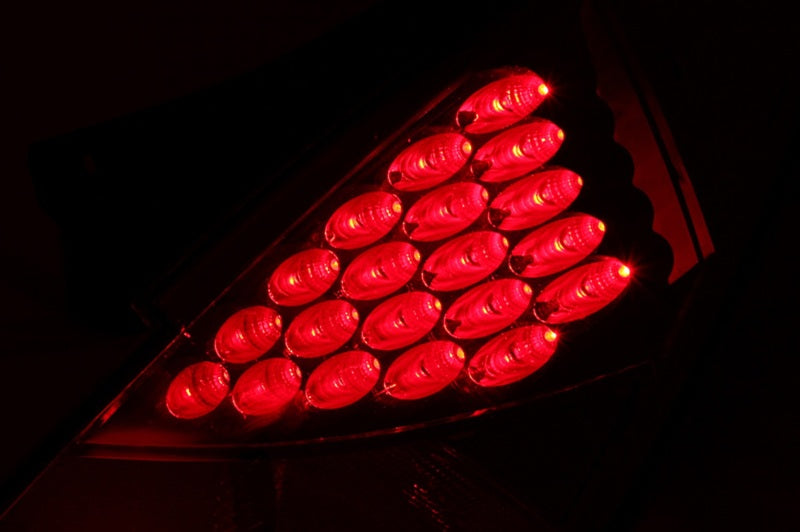 ANZO 2003-2005 Nissan 350Z LED Taillights Red - Mo-Moto