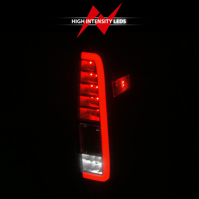 ANZO 2005-2021 Nissan Frontier LED Taillights Black Housing/Smoke Lens - Mo-Moto
