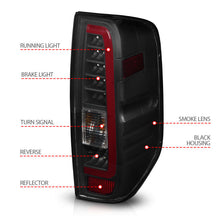 Load image into Gallery viewer, ANZO 2005-2021 Nissan Frontier LED Taillights Black Housing/Smoke Lens - Mo-Moto