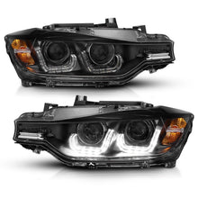 Load image into Gallery viewer, ANZO 2012-2015 BMW 3 Series Projector Headlights w/ U-Bar Black - Mo-Moto