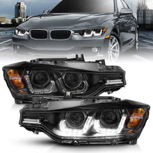 Load image into Gallery viewer, ANZO 2012-2015 BMW 3 Series Projector Headlights w/ U-Bar Black - Mo-Moto