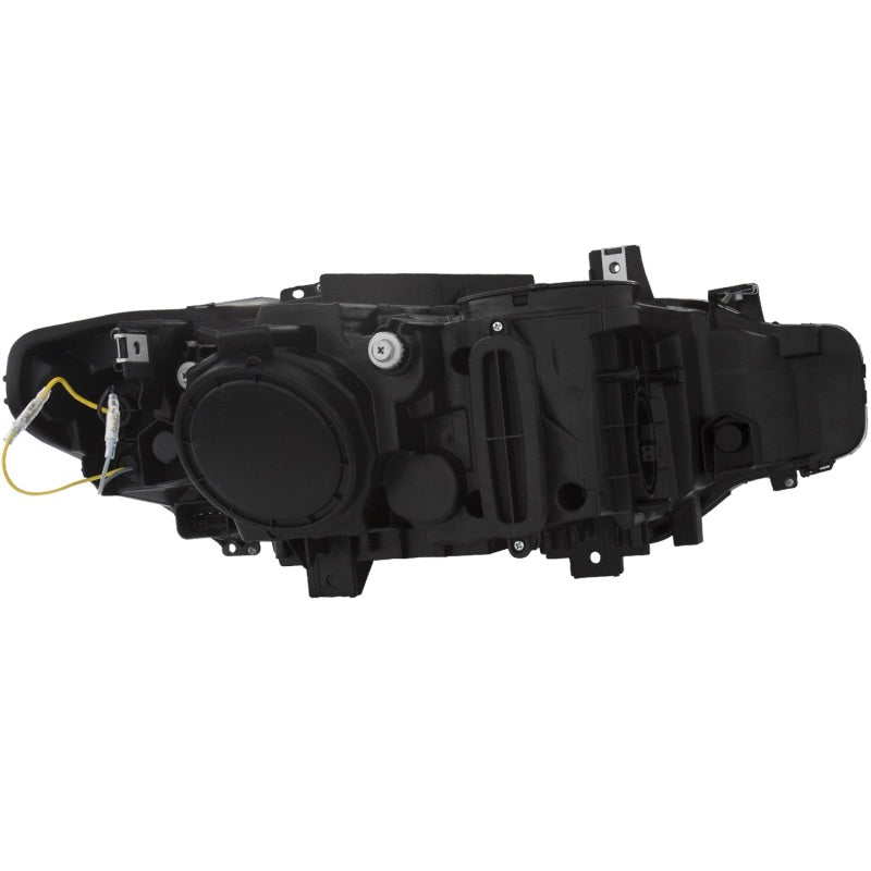 ANZO 2012-2015 BMW 3 Series Projector Headlights w/ U-Bar Black - Mo-Moto