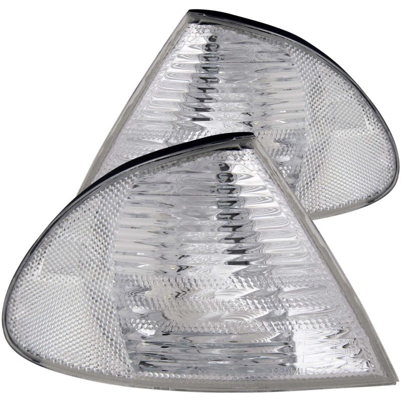 ANZO Corner Lights 1999-2001 BMW 3 Series E46 Euro Corner Lights Chrome - Mo-Moto