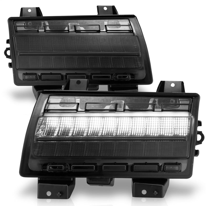 ANZO Wrangler 18-21/Gladiator 20+ LED Side Marker Lights Smoke w Sequential Signal - Mo-Moto