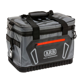 ARB Cooler Bag Charcoal w/ Red Highlights 15in L x 11in W x 9in H Holds 22 Cans - Mo-Moto