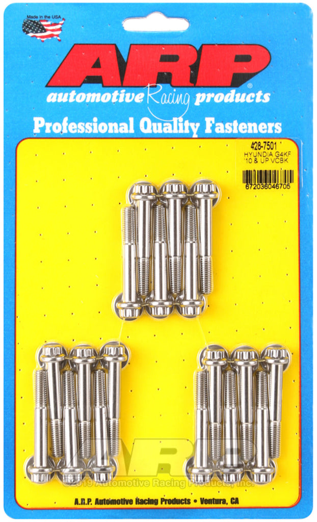 ARP Hyundai Genesis G4KF 2L 2010+ Valve Cover Bolt Kit - Mo-Moto