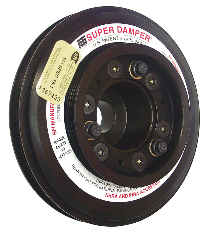 ATI Damper - 7.45in - Alum - (3) 4 Grv - Nissan RB26 R32 - 1000 HP - 2 Ring - 1Pc - Mo-Moto