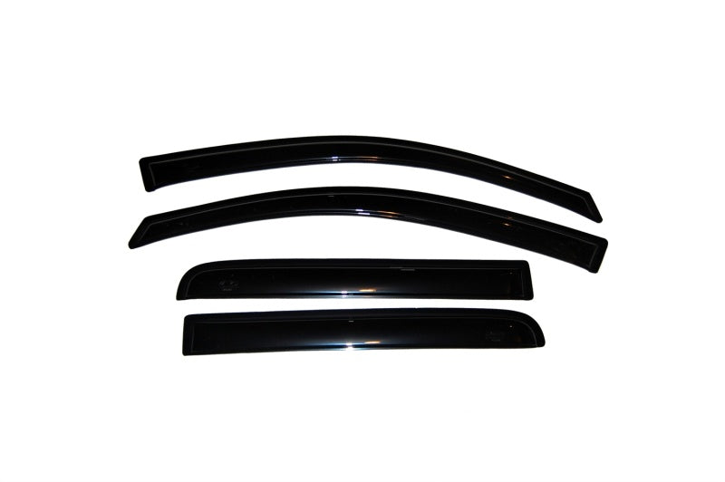 AVS 04-15 Nissan Titan Crew Cab Ventvisor Outside Mount Window Deflectors 4pc - Smoke - Mo-Moto