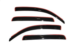 AVS 05-15 Toyota Tacoma Double Cab Ventvisor In-Channel Front & Rear Window Deflectors 4pc - Smoke - Mo-Moto