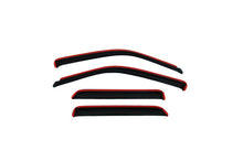 Load image into Gallery viewer, AVS 05-18 Nissan Navara King Cab Ventvisor In-Channel Front &amp; Rear Window Deflectors 4pc - Smoke - Mo-Moto