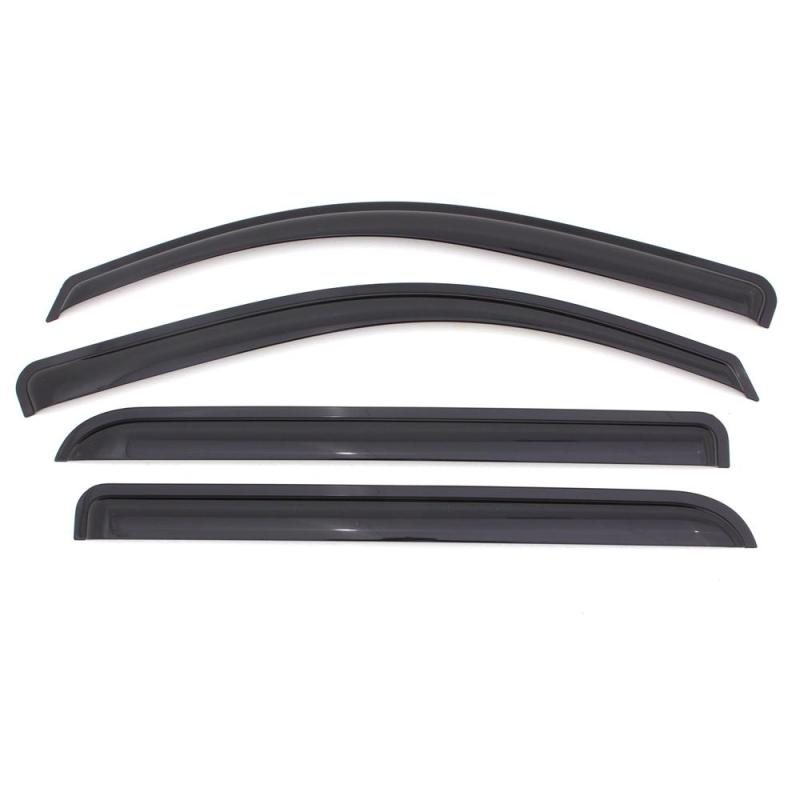 AVS 07-12 Hyundai Santa Fe Ventvisor Outside Mount Window Deflectors 4pc - Smoke - Mo-Moto