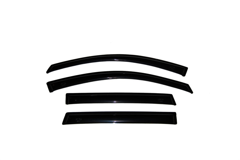 AVS 07-12 Hyundai Santa Fe Ventvisor Outside Mount Window Deflectors 4pc - Smoke - Mo-Moto