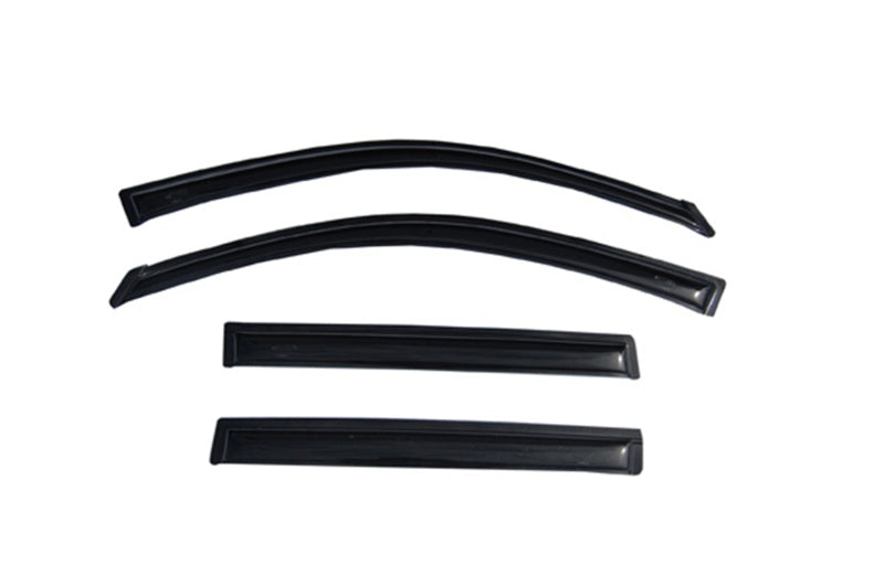 AVS 08-13 Toyota Highlander Ventvisor Outside Mount Window Deflectors 4pc - Smoke - Mo-Moto