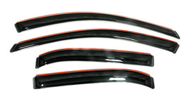 AVS 09-18 Dodge Journey Ventvisor In-Channel Front & Rear Window Deflectors 4pc - Smoke - Mo-Moto