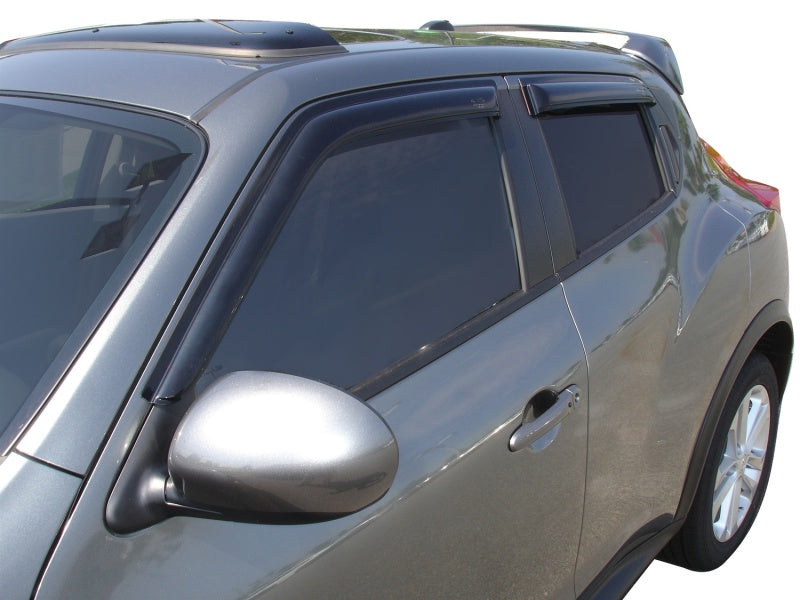 AVS 10-18 Nissan Juke Ventvisor Outside Mount Window Deflectors 4pc - Smoke - Mo-Moto