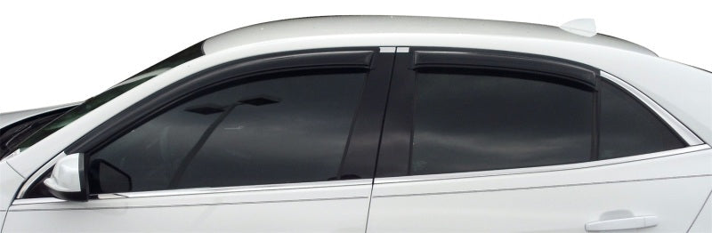 AVS 13-15 Chevy Malibu Ventvisor Outside Mount Window Deflectors 4pc - Smoke - Mo-Moto