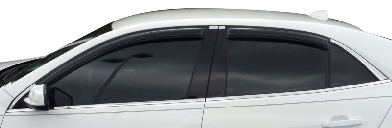 AVS 13-15 Chevy Malibu Ventvisor Outside Mount Window Deflectors 4pc - Smoke - Mo-Moto