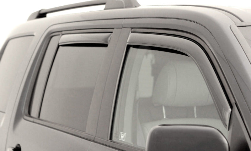 AVS 13-18 Hyundai Santa Fe (Excl. XL Model) Ventvisor Front & Rear Window Deflectors 4pc - Smoke - Mo-Moto