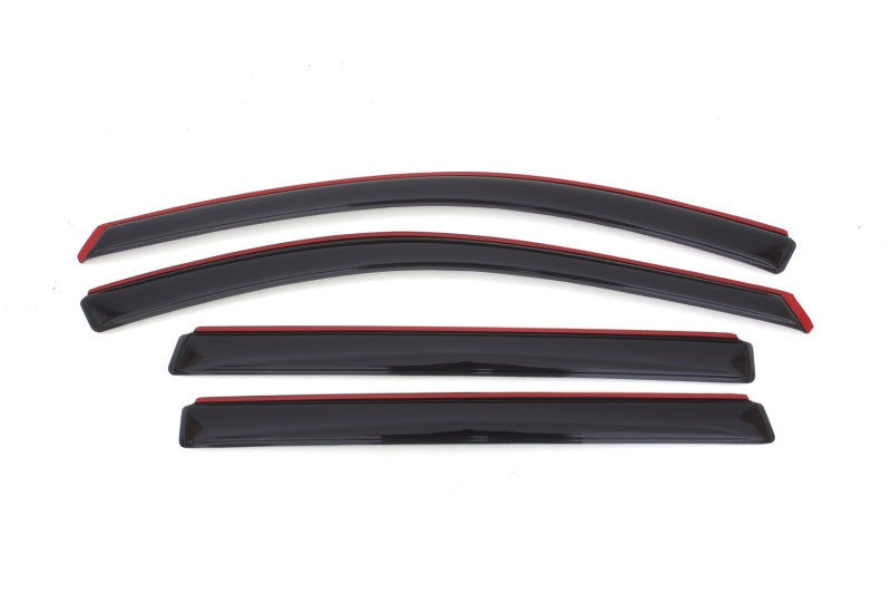 AVS 13-18 Nissan Pathfinder Ventvisor In-Channel Front & Rear Window Deflectors 4pc - Smoke - Mo-Moto