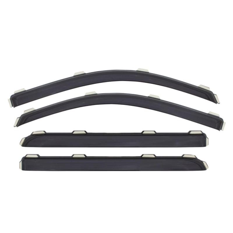AVS 14-18 Hyundai Genesis Ventvisor In-Channel Front & Rear Window Deflectors 4pc - Smoke - Mo-Moto