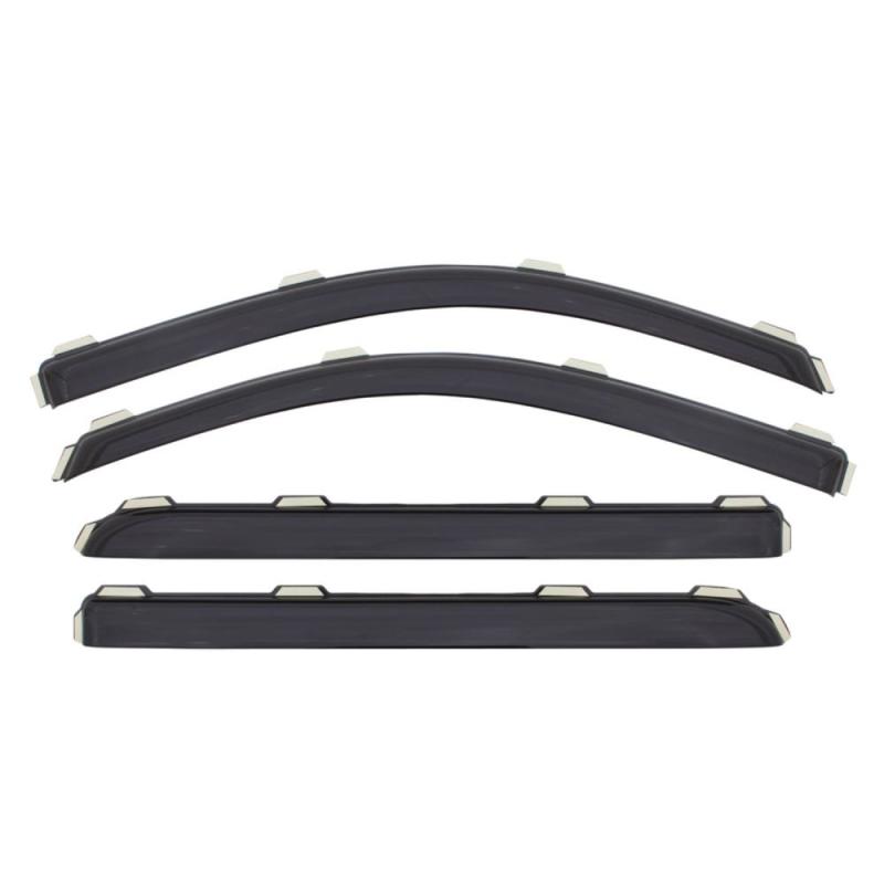 AVS 14-18 Hyundai Genesis Ventvisor In-Channel Front & Rear Window Deflectors 4pc - Smoke - Mo-Moto