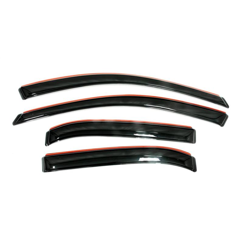 AVS 17-19 Nissan Rogue Sport Ventvisor In-Channel Front & Rear Window Deflectors 4pc - Smoke - Mo-Moto