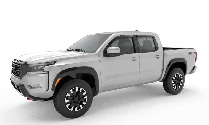 AVS 2022 Nissan Frontier (Crewcab Pickup) Ventvisor Outside Mount Window Deflectors 4pc - Smoke - Mo-Moto