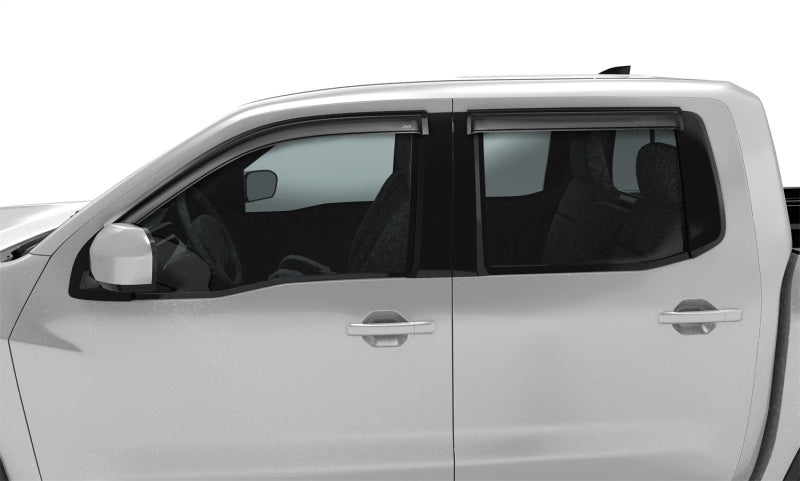 AVS 2022 Nissan Frontier (Crewcab Pickup) Ventvisor Outside Mount Window Deflectors 4pc - Smoke - Mo-Moto