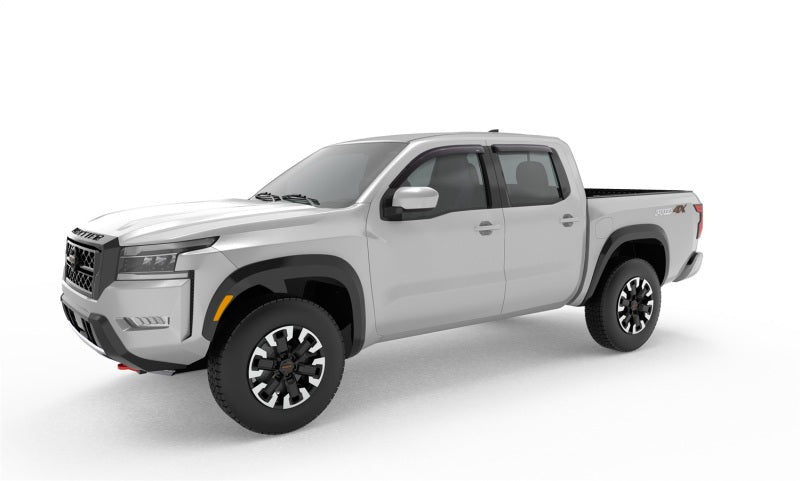 AVS 2022 Nissan Frontier (Crewcab Pickup) Ventvisor Outside Mount Window Deflectors 4pc - Smoke - Mo-Moto