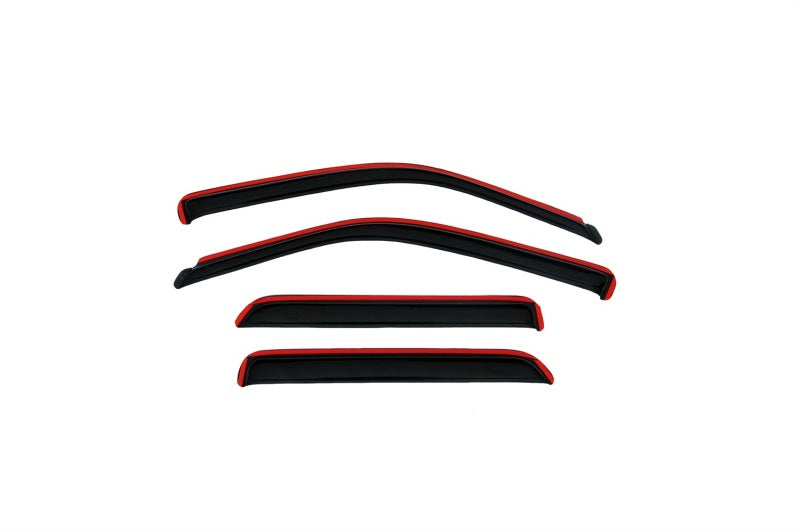 AVS 90-94 Lincoln Town Car Ventvisor In-Channel Front & Rear Window Deflectors 4pc - Smoke - Mo-Moto