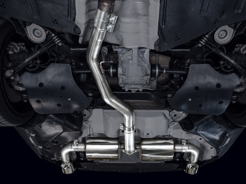 AWE 19-23 BMW 330i / 21-23 BMW 430i Base G2X Touring Axle Back Exhaust - Chrome Silver - Mo-Moto