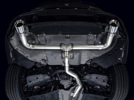 AWE 19-23 BMW 330i / 21-23 BMW 430i Base G2X Track Edition Axle Back Exhaust - Chrome Silver - Mo-Moto