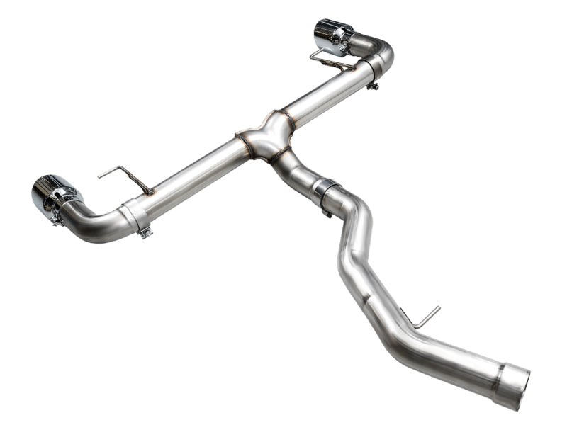 AWE 19-23 BMW 330i / 21-23 BMW 430i Base G2X Track Edition Axle Back Exhaust - Chrome Silver - Mo-Moto