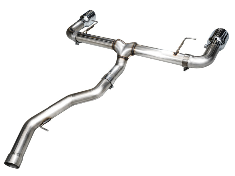 AWE 19-23 BMW 330i / 21-23 BMW 430i Base G2X Track Edition Axle Back Exhaust - Chrome Silver - Mo-Moto
