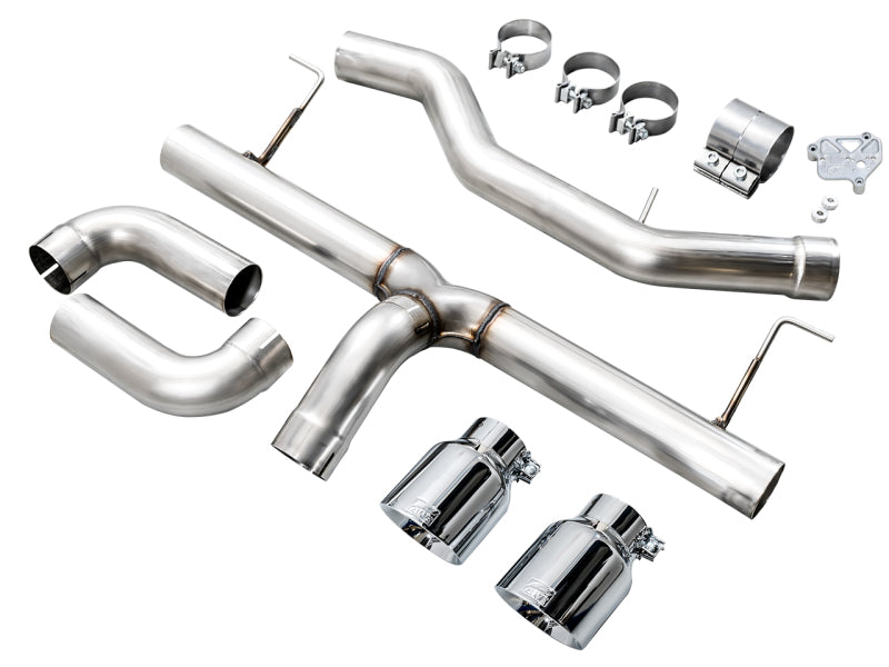 AWE 19-23 BMW 330i / 21-23 BMW 430i Base G2X Track Edition Axle Back Exhaust - Chrome Silver - Mo-Moto