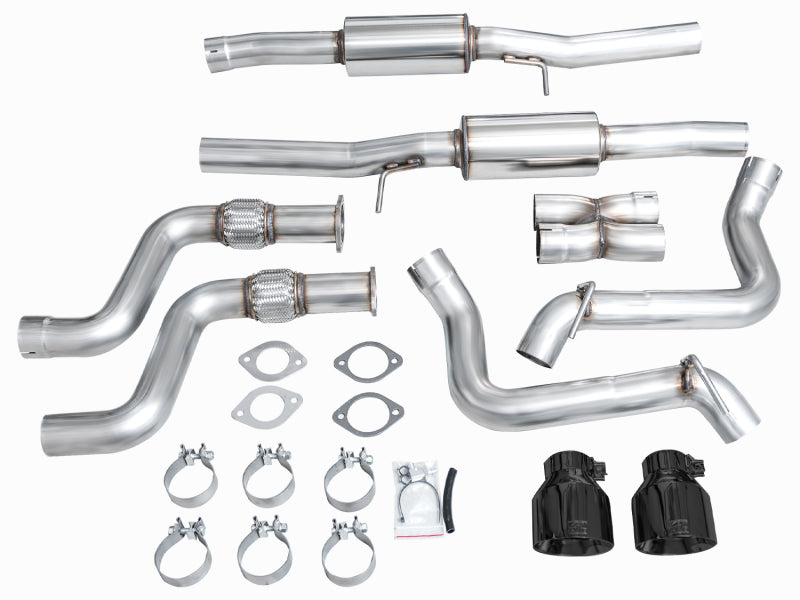 AWE 2023 Nissan Z RZ34 RWD Track Edition Catback Exhaust System w/ Diamond Black Tips - Mo-Moto