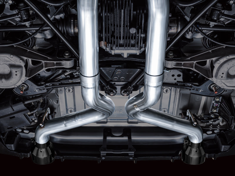 AWE 2023 Nissan Z RZ34 RWD Track Edition Catback Exhaust System w/ Diamond Black Tips - Mo-Moto